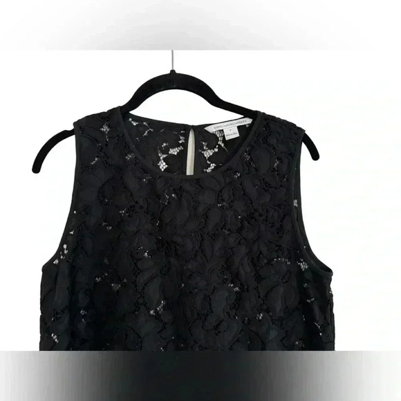 Diane Von Furstenberg Lace Madalena Top in Black - Picture 8 of 13